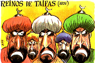 División de Al-Ándalus en taifas