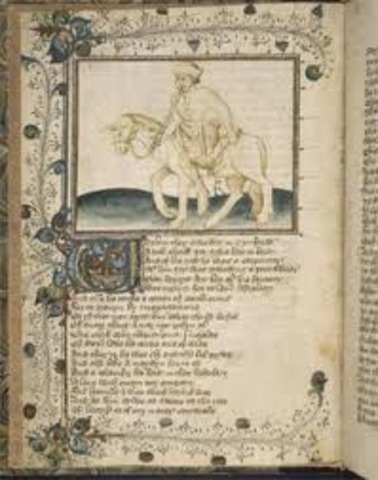 Chaucer writes the Canterbury tales