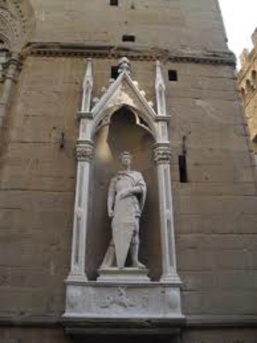 Donatello creates his statue of St. George