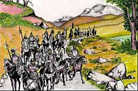 Españoles llegan al Cuzco