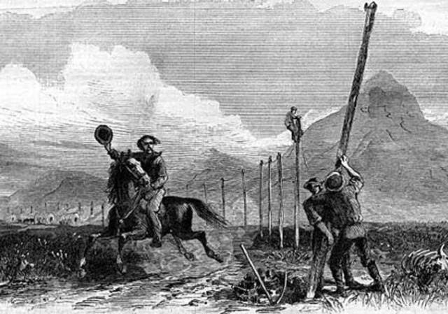 The first telegraph line