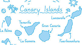Timeline: ORIGEN DE LAS ISLAS CANARIAS.
