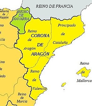 Unión de Aragón y Cataluña: creación de la corona de Aragón.