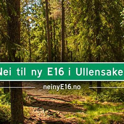Timeline: Nei til ny E16 i Ullensaker!