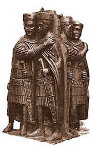 Diocleziano divide l’Impero in due parti
