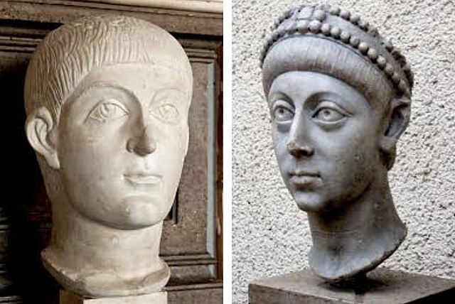 Il territorio venne nuovamente diviso tra i due figli di teodosia