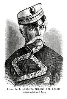 Pronunciamiento de Milans del Bosch contra el general Espartero.