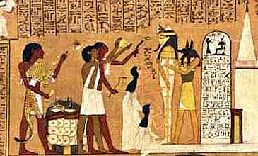 MURAL FUNERARIA, EGIPCIO