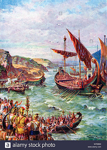The departure of the Romans