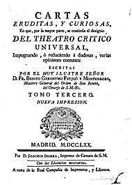 Cartas eruditas (Jerónimo Feijóo)