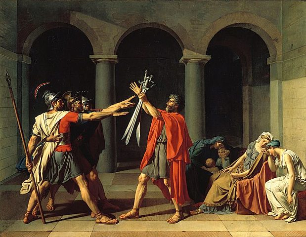 JURAMENTO DE LOS HORACIOS - JACQUES LOUIS DAVID