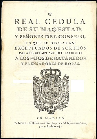 Cédula Real N° 5 - América