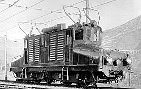 Le premier train à traction électrique