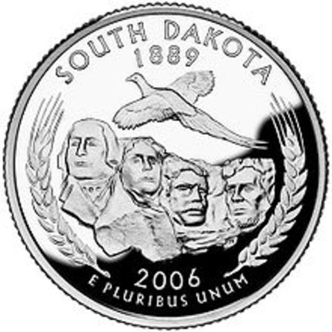 South Dakota becomes a state