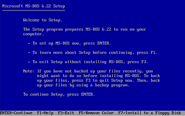 MS DOS 6.0