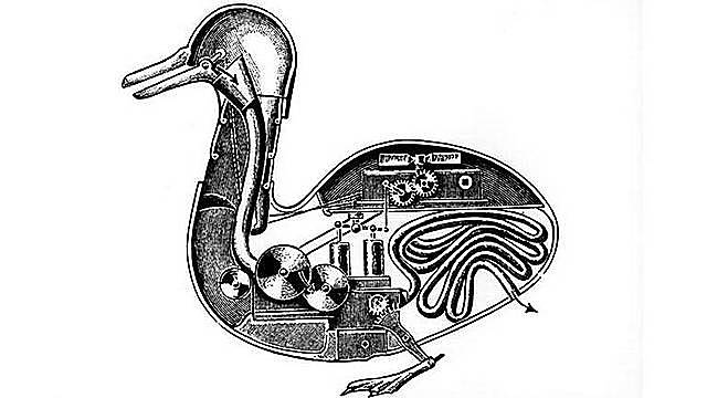 Le canard de Vaucanson (ou canard digérateur)