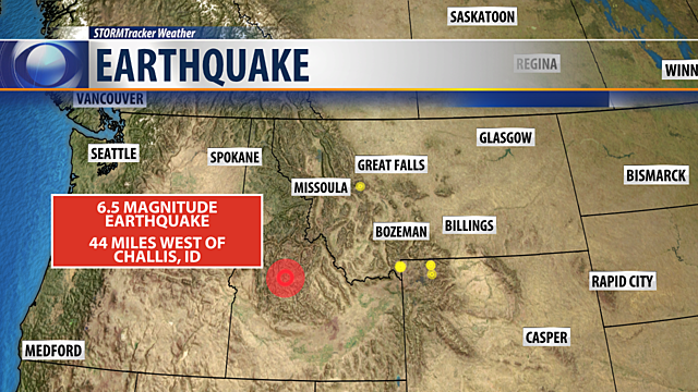 6.5M earthquake&nbsp;strikes&nbsp;Central Idaho
