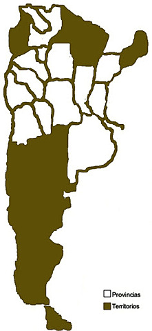 Sanción de la Ley de Territorios Nacionales