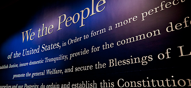 U.S. constitution is written