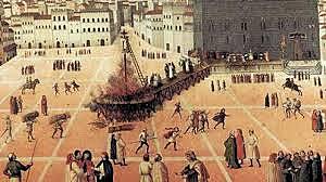 Savonarola muore bruciato sul rogo