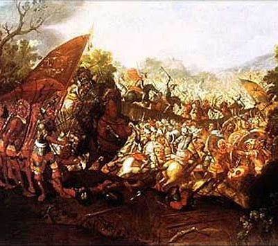 Cortes invades Aztec