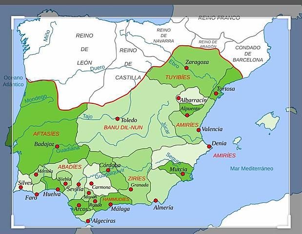 Division de Al-Andalus en taifas