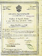 Creation of Papal States