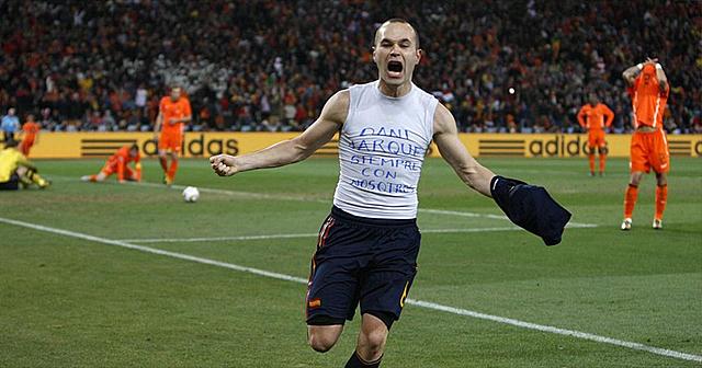 Andrés Iniesta y su gran corazón