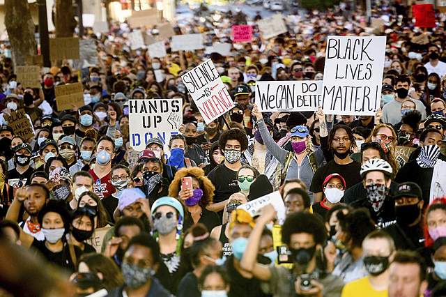 Protests erupt in cities across the U.S.