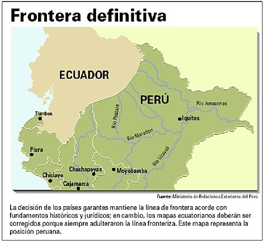 TERRITORIO ENTRE ECUADOR Y PERÚ