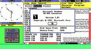Microsoft lanzó Windows 1.0 que se empezó a comercializar por 100$