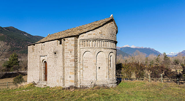 Iglesia de San Juan de Busa. (Comarca del Serrablo, Aragón).