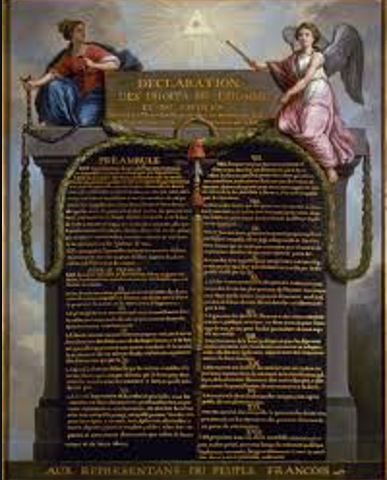 France writes the Declaration of the Rights of Man