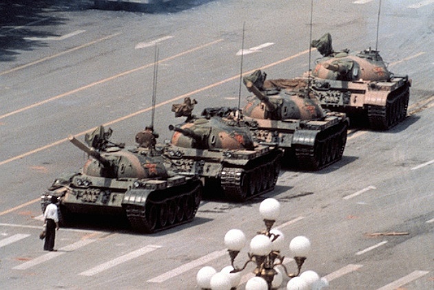 El hombre del tanque en Tiananmen