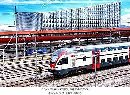 Ouverture de la gare de Genève-Sécheron.