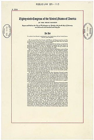 Voting Rights Act signed