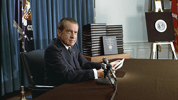 Nixon resigns as President