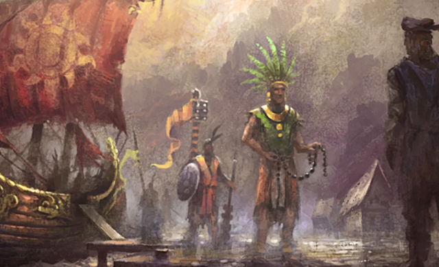 Cortez Invades the Aztec