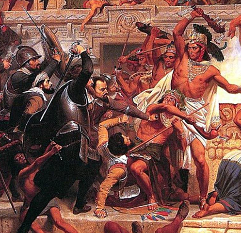 Cortes Invades The Aztec