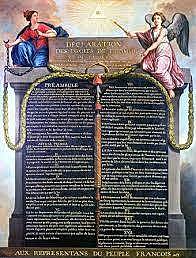 France writes the Declaration of the Rights of Man
