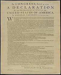 The United States declares Independence