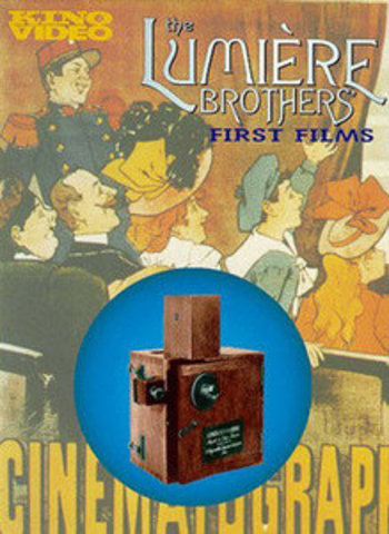 The Lumiere Brothers use (piano) music with a motion picture program (of            short subjects) for the first time