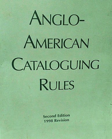 Anglo-American Cataloguing Rules, 2ª. edición