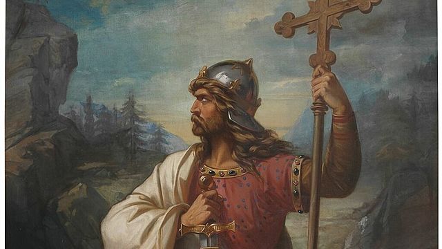 Victoria de Pelayo en Covadonga