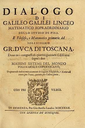 Galileo pubblica il "Dialogo sopra i due massimi sistemi del mondo"