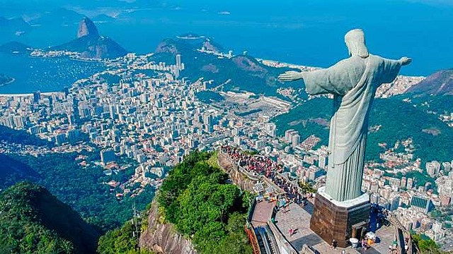 then i flew to reo de janeiro