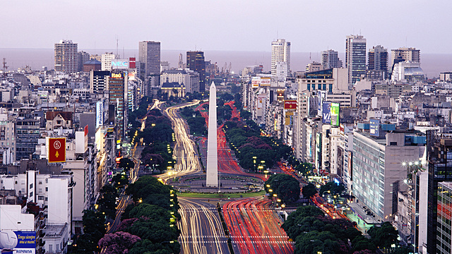 then i flew Buenos Aires