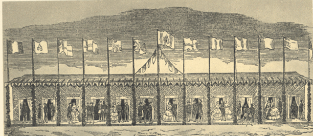 Inauguração da primeira linha-férrea