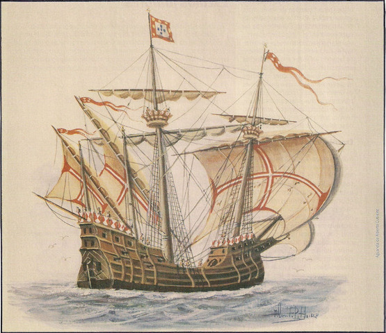 Nau São Gabriel sofre um pequeno acidente