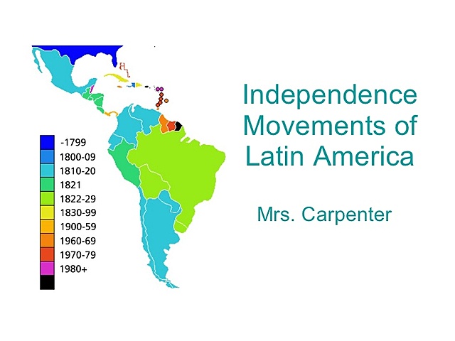 THE INDEPENDENCE IN LATIN AMERICA